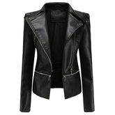 Womens Leather Garment With Removable Hem
