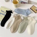 SUMMER LADIES ROLLED COTTON BOAT SOCKS_CWMS2015