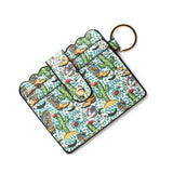 PU LEATHER CARD HOLDER WITH KEYCHAIN ID SLOT_CWAB4938