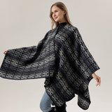FAUX CASHMERE CAPE SHAWL WARM CAPE SCARF_CWASC2246
