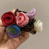 SWEET AND SIMPLE HEADBAND WITH ROSE FLOWERS_CWAHA1291