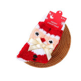 CHRISTMAS TREE THICKENED BOW CHRISTMAS SOCKS_CWMS0626