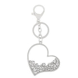 RHINESTONE SPARKLY HEART KEYCHAIN_CWAJE0956