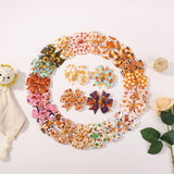 THANKSGIVING TURKEY PUMPKIN TAIL HAIR CLIP_CWAHA6681