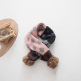 COLORFUL POLKA DOT KNITTED SCARF KIDS NECK SCARF_CWASC2099