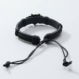 Vintage Braided Wolf Head Leather Bracelet_Cwmm4477