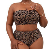 PLUS SIZE HIGH WAISTED BIKINI SWIMSUIT_CWMW0207