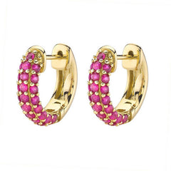 GEOMETRIC CIRCLE PERSONALITY NICHE EARRINGS_CWAJE1753