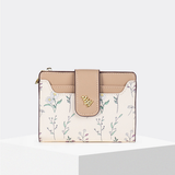 Fresh Floral Colorblock Mini Wallet With Zipper_Cwab06212
