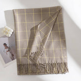 Women Autumn And Winter Plaid Scarf_Cwasc0995