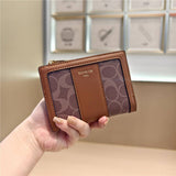 Geometric Pattern Bifold Zip Snap Wallet For Women_Cwab06204