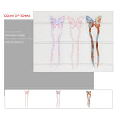 BUTTERFLY ACETATE HAIRPIN U SHAPED PEARL HAIRPIN_CWAHA4207