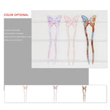 BUTTERFLY ACETATE HAIRPIN U SHAPED PEARL HAIRPIN_CWAHA4207