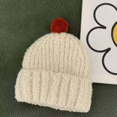 CHILDRENS CUTE COLORFUL BALL SOFT KNITTED HAT_CWAH2930