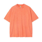 250G VINTAGE WASHED WAX DYED COTTON T SHIRT CUSTOM LOGO