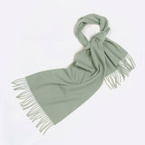 100% WOOL SIMPLE SOLID COLOR SCARF UNISEX_CWASC2296