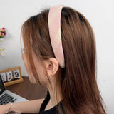 Fresh Checkered Versatile And Simple Hair Band