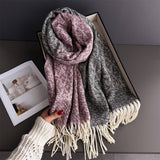 Colorblock Cashmere Feel Soft Warm Tassel Scarf_Cwasc03242