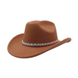 NEW WOOL FEDORA COWBOY HAT WESTERN ETHNIC STYLE_CWAH04465