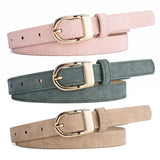 Fashionable D-Shaped Alloy Pin Buckle Belt