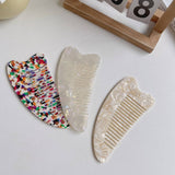 FASHIONABLE HEART LARGE FINE TOOTH HAIR COMB_CWMM1094
