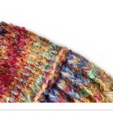 ADULT KNITTED HAT COLORFUL STRIPED BUCKET HAT_CWAH2051