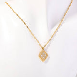 DECEMBER BIRTHSTONE COLORED ZIRCON NECKLACE_CWMM5652