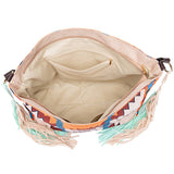 Women Canvas Ethnic Travel Tassel Bags_Cwab0560