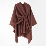 PURE COLOR HIGH GRADE WARM CASHMERE SHAWL_CWMM2091