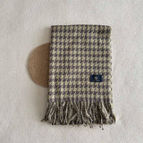 REVERSIBLE HOUNDSTOOTH SCARF SOFT WINTER WRAP_CWASC2330