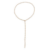 SIMPLE AND FASHIONABLE TASSEL Y CHAIN NECKLACE_CWMM3147