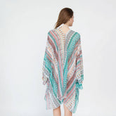 GEOMETRIC PRINTED KIMONOS SUMMER CARDIGAN_CWASC0781