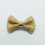 BOHEMIAN RAFFIA GOLD BUTTERFLY BOW CLIP_CWAHA6358