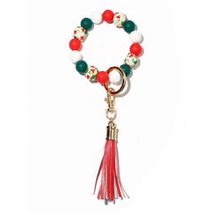 SILICONE BEAD BRACELET WITH WOOD BEADS GIFT SET_CWMM6872