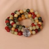 COLORED STONE BEADED BRACELETS WITH STRETCHY BANDS_CWAJE3928