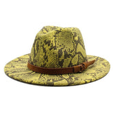 Wool Hat Snake Patte Casual Hat Jazz Hat Felt Hat_Cwah2592