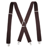 SOLID COLOR ELASTIC ADULT SUSPENDER CLIP_CWMM1110
