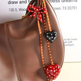 HANDMADE HEART BOW KEYCHAIN BAG PHONE CHARM_CWMM7549