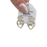 FASHION CROWN LOVE EARRINGS_CWAJE1343