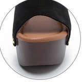 Waterproof High-Heeled Thick-Heeled Sandals