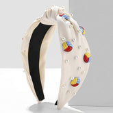 FOOTBALL BASKETBALL DECORATED PEARL HEADBAND_CWAHA2548