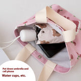 CANVAS HANDHELD LUNCH BAG FOR WOMEN DAILY USE_CWAB5666