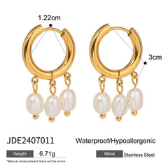 ELEGANT PEARL BRACELET AND STUD EARRINGS SET_CWAJE4621