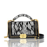 New Snake Pattern Chain Bag High-End Texture Bag_Cwab3627