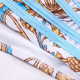 SEXY LACE UP BIKINI PRINTED WOMENS SWIMWEAR_CWMW0245