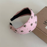 Studded Star Wide Headband Retro Cool_Cwaha08203