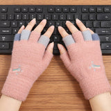 Cartoon Cold-Proof Plush Knitted Gloves_Cwag0124