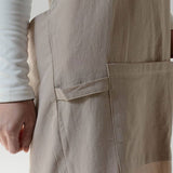 SIMPLE GARDENING COTTON LINEN WITH POCKETS VINTAGE_CWMM3301