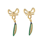 FASHIONABLE VEGETABLE WINE GLASS PEARL EARRINGS_CWAJE5053
