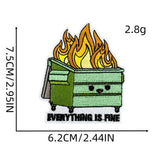 CARTOON CREATIVE BADGE EMBROIDERY PATCH_CWMM4068